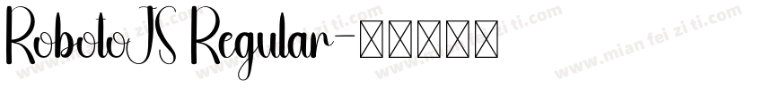 RobotoJS Regular字体转换